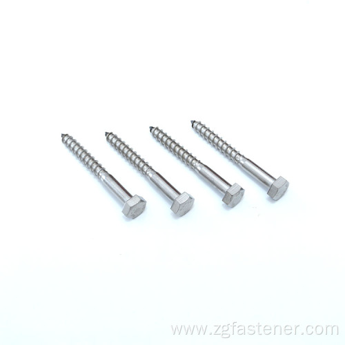 stainless steel hex head wood screws